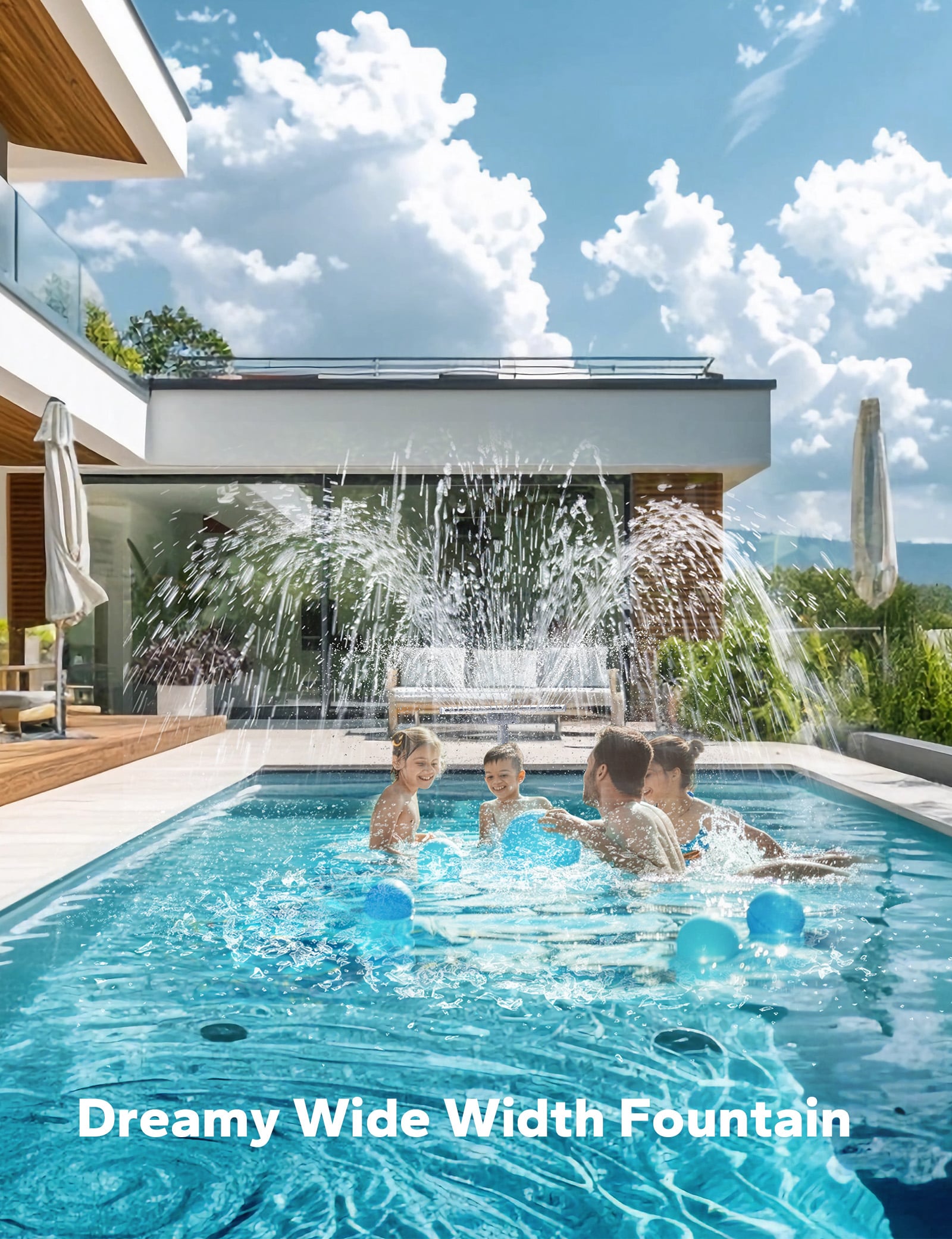 Pool fountain - Whale Tail