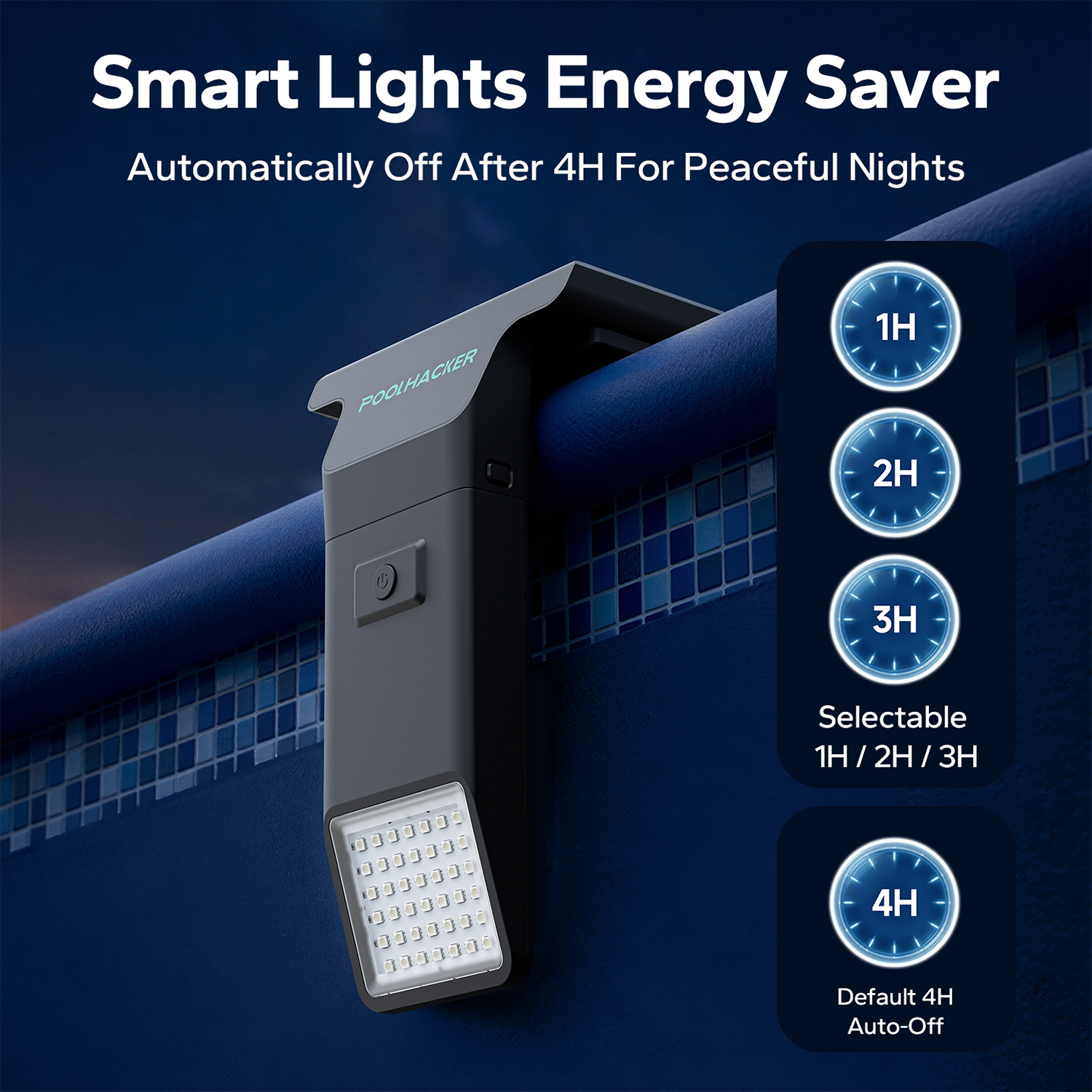 Poolside Solar Light For above ground/ in ground pools