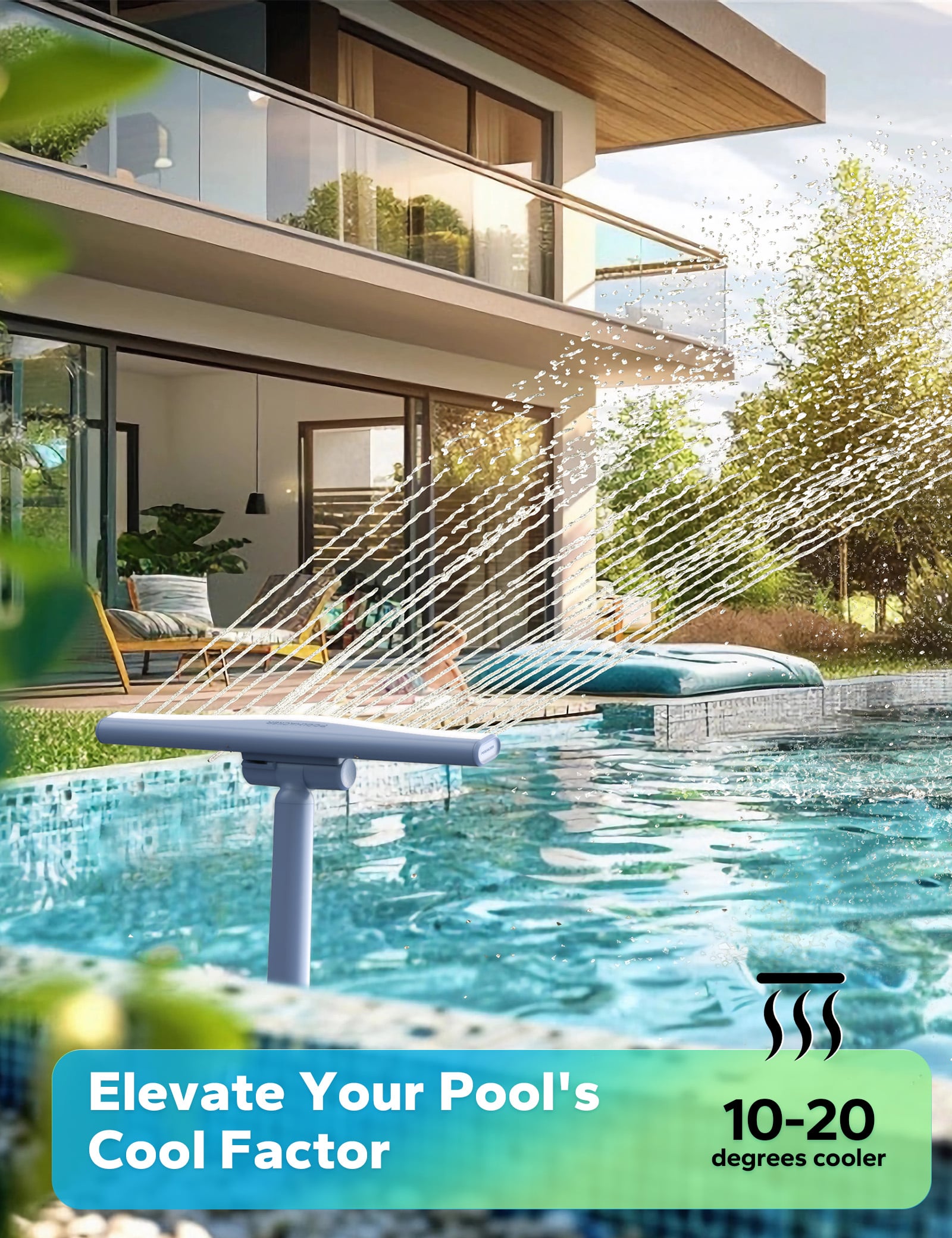 Pool fountain - Whale Tail