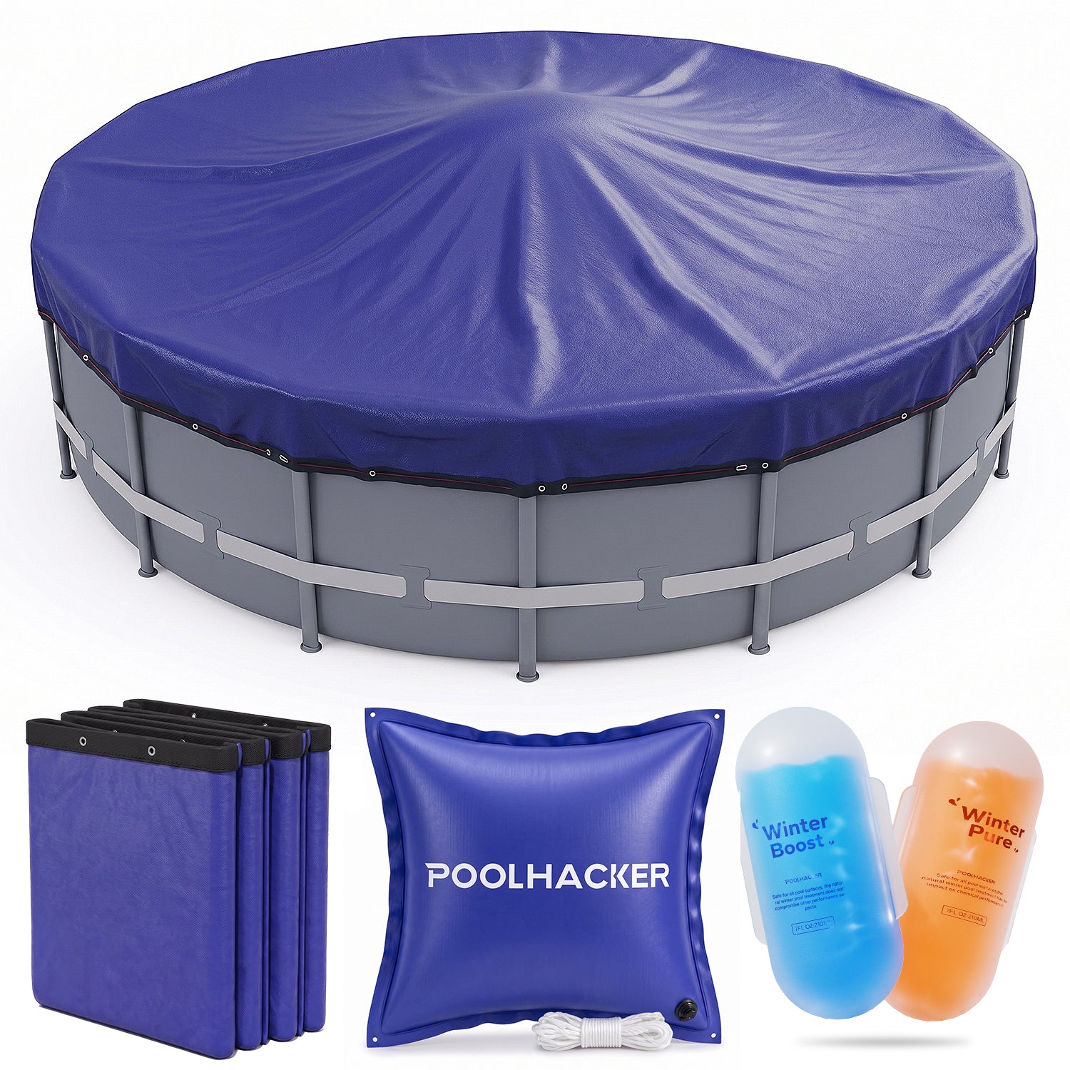 POOLHACKER 3 Piece Winter Pool Closing Kit for Above Ground Pools
