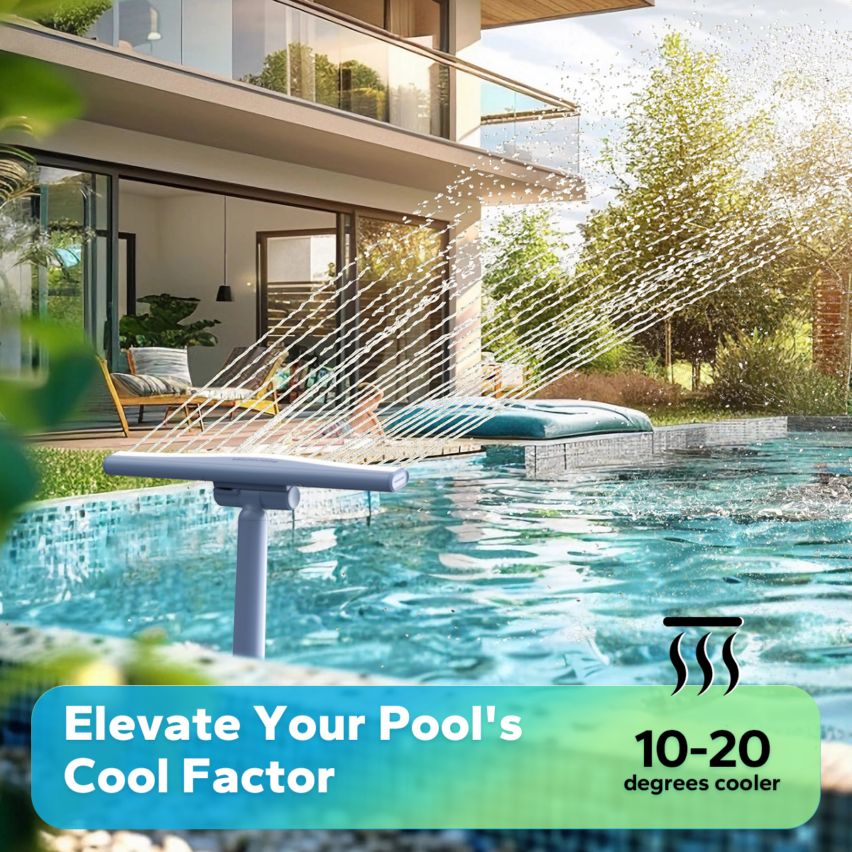 Pool fountain - Whale Tail