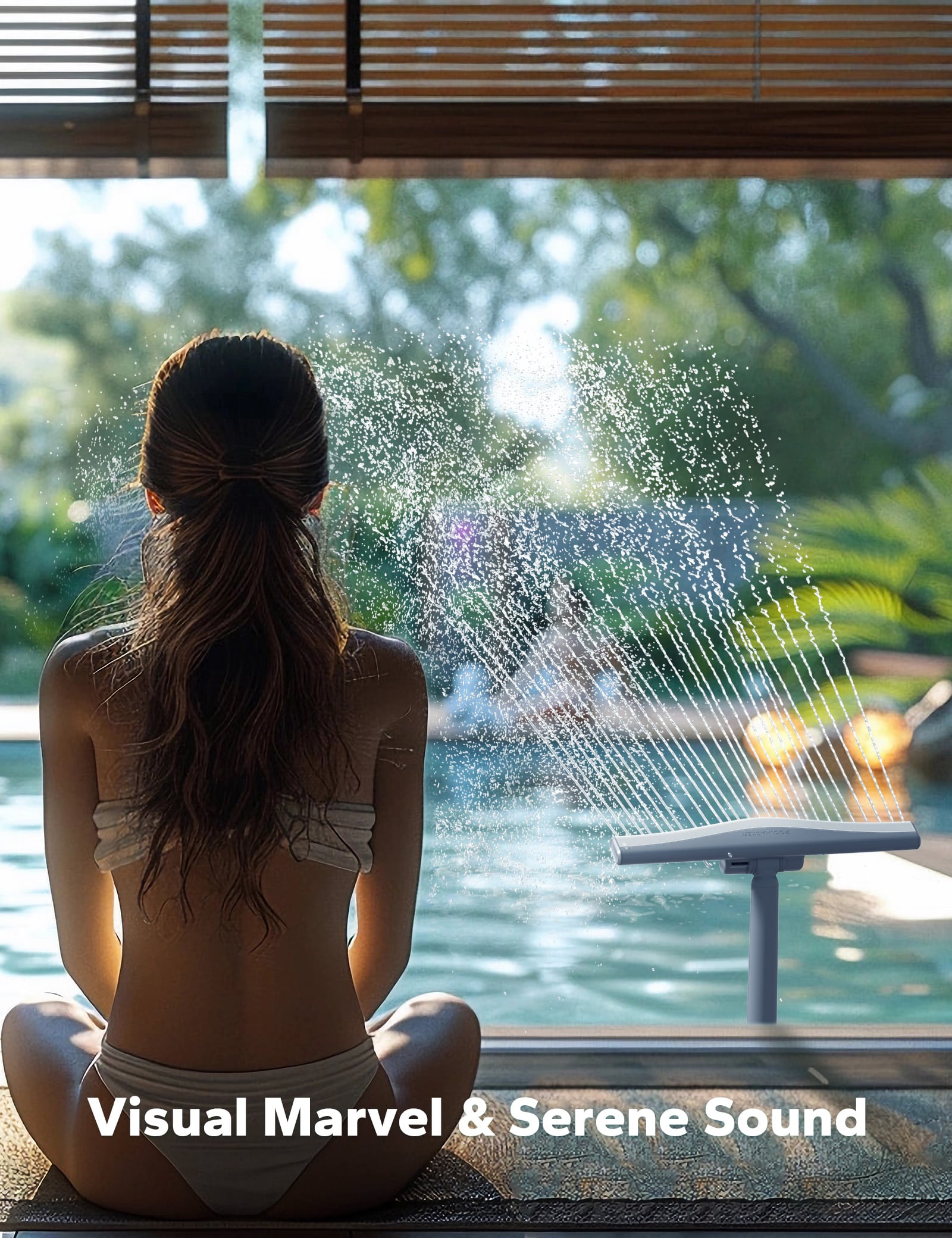 Pool fountain - Whale Tail