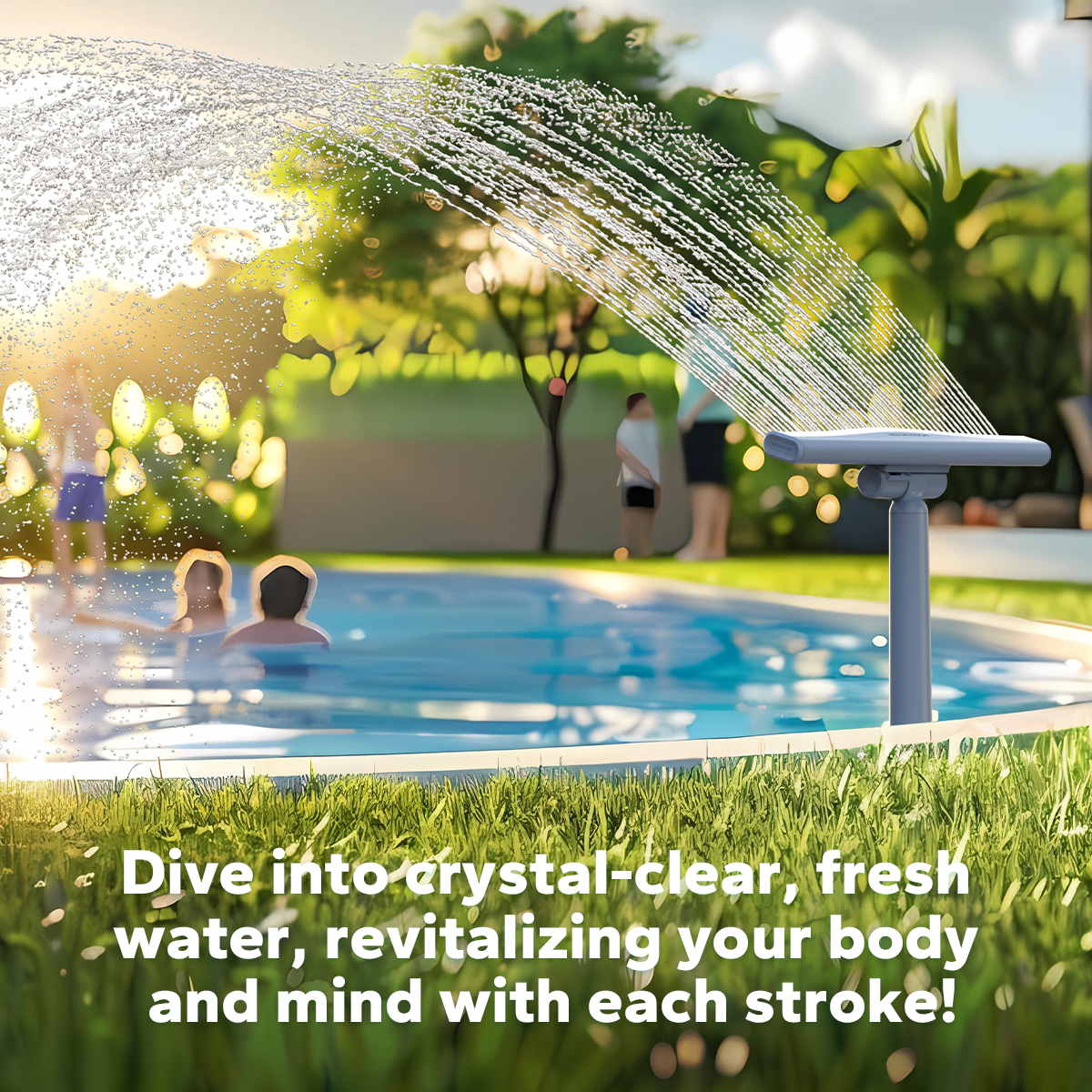 Pool fountain - Whale Tail