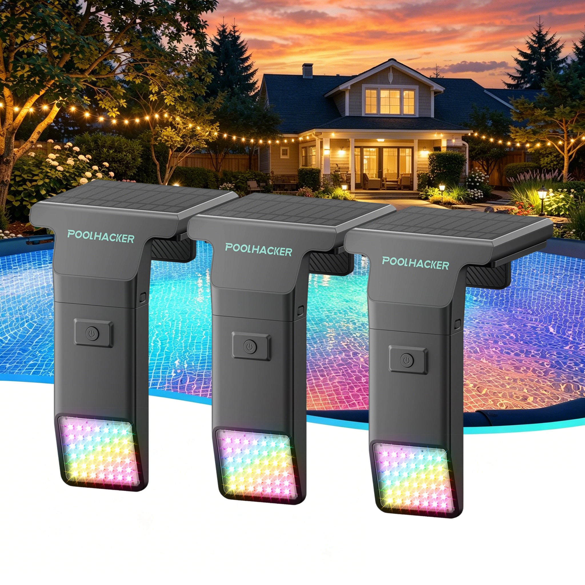 Solar Pool Lights for Inground & Above Ground Pool