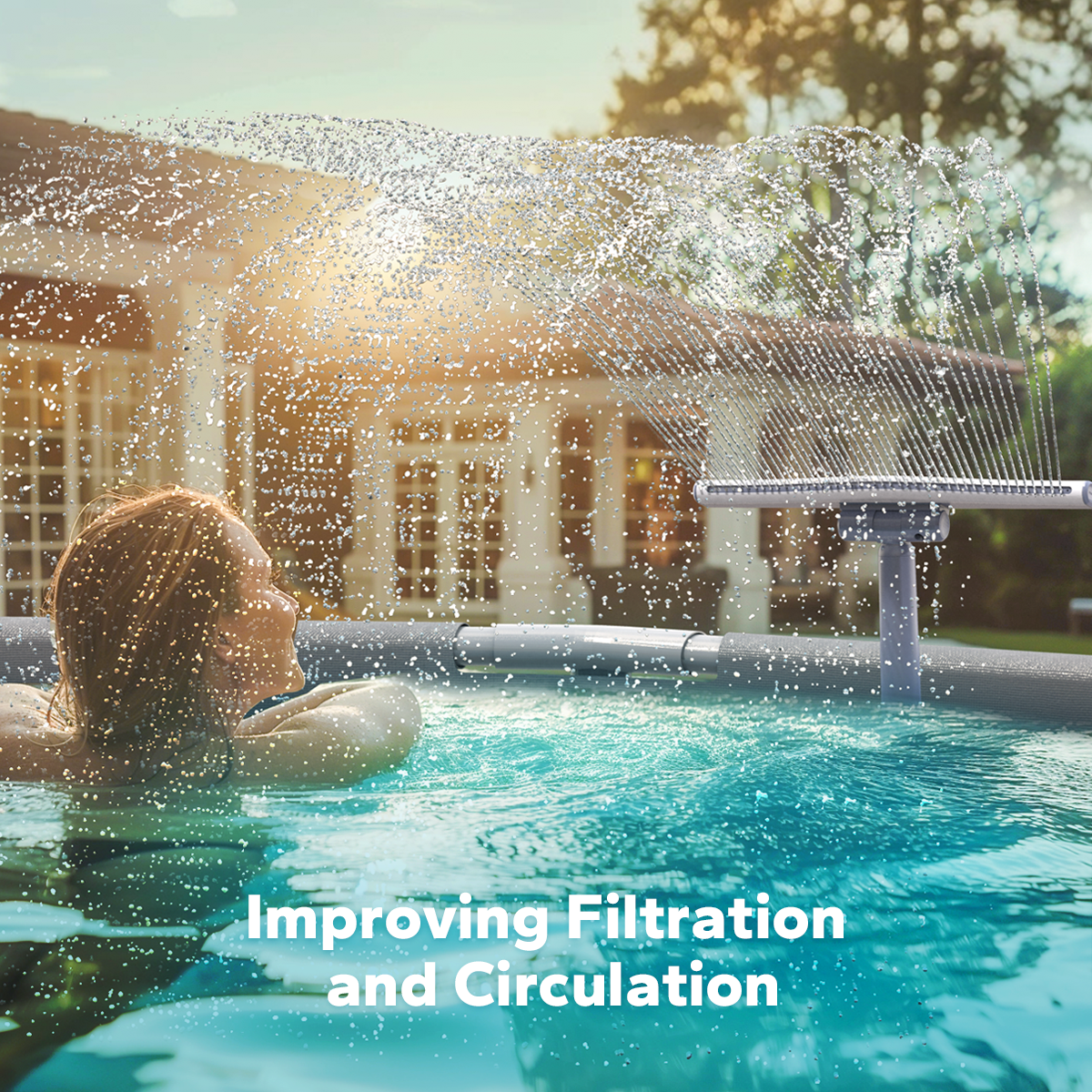 Pool fountain - Whale Tail