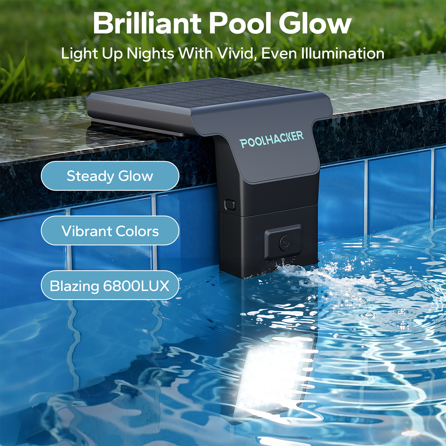 Poolside Solar Light For above ground/ in ground pools