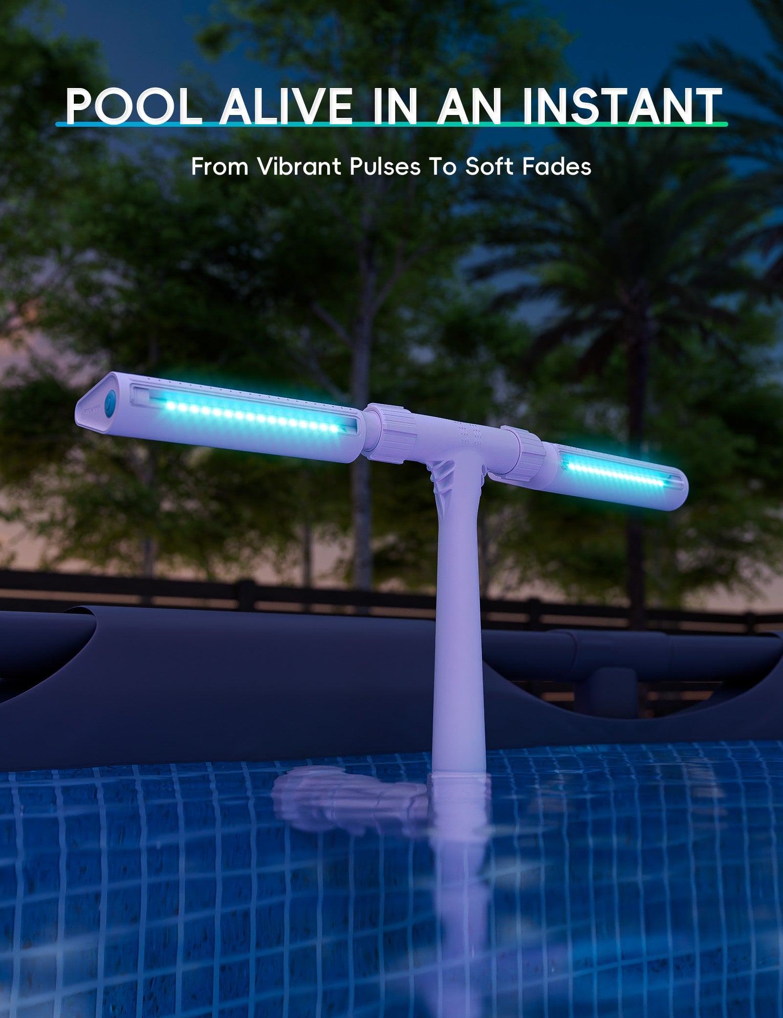 Solar Pool Fountain Light - DualArc