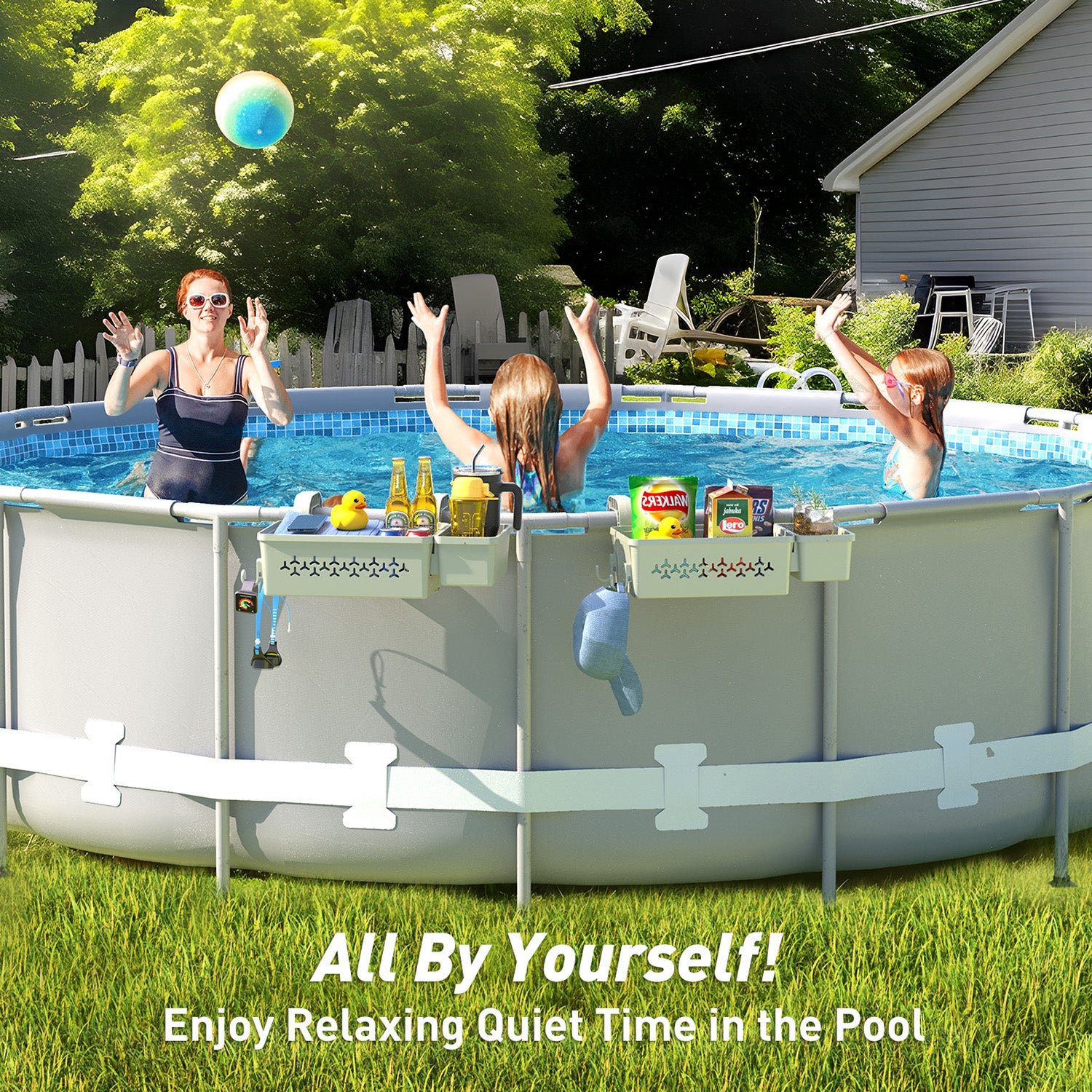 Poolside Storage Basket - for above ground pool