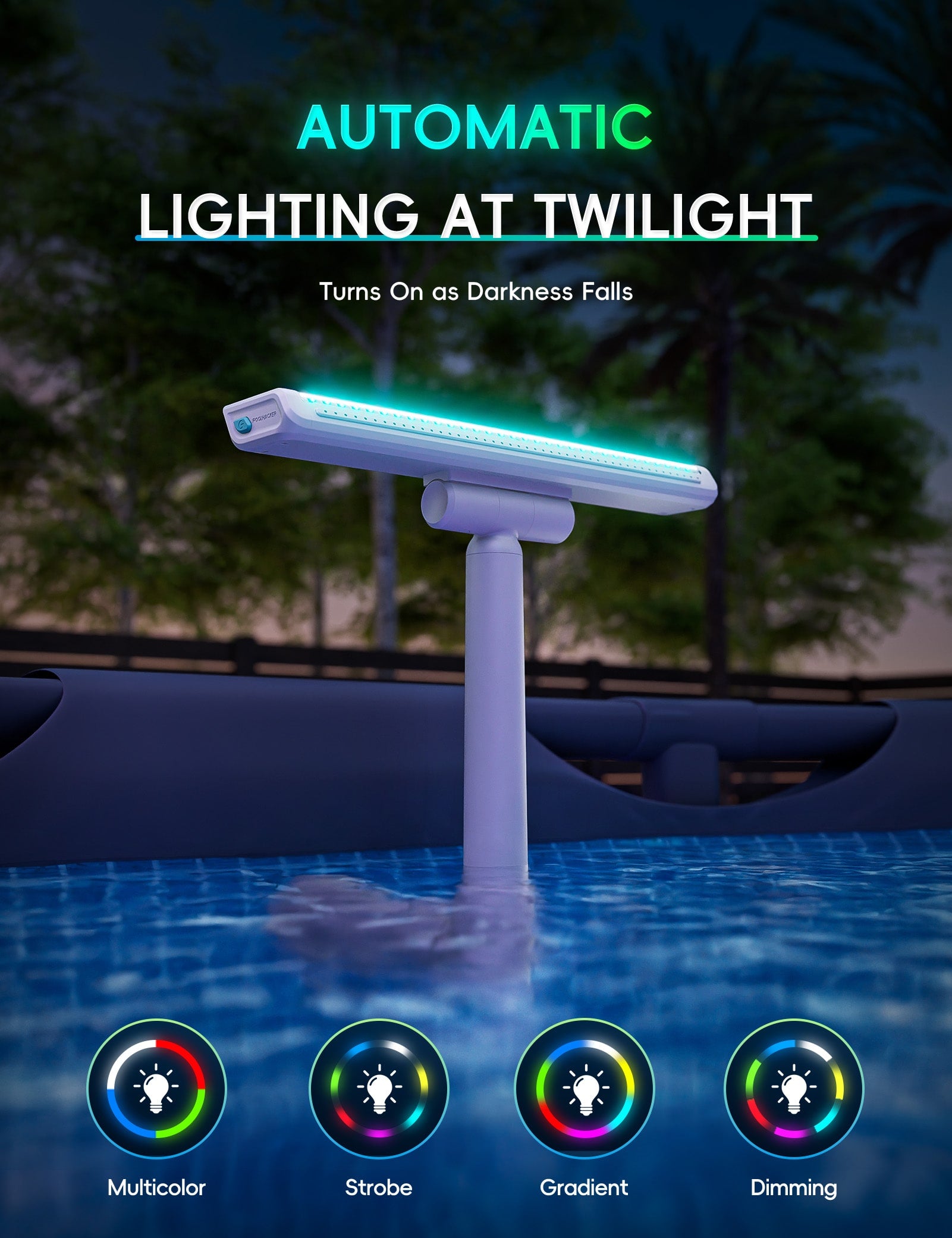 Solar Pool Fountain Light - Lumen X Brust