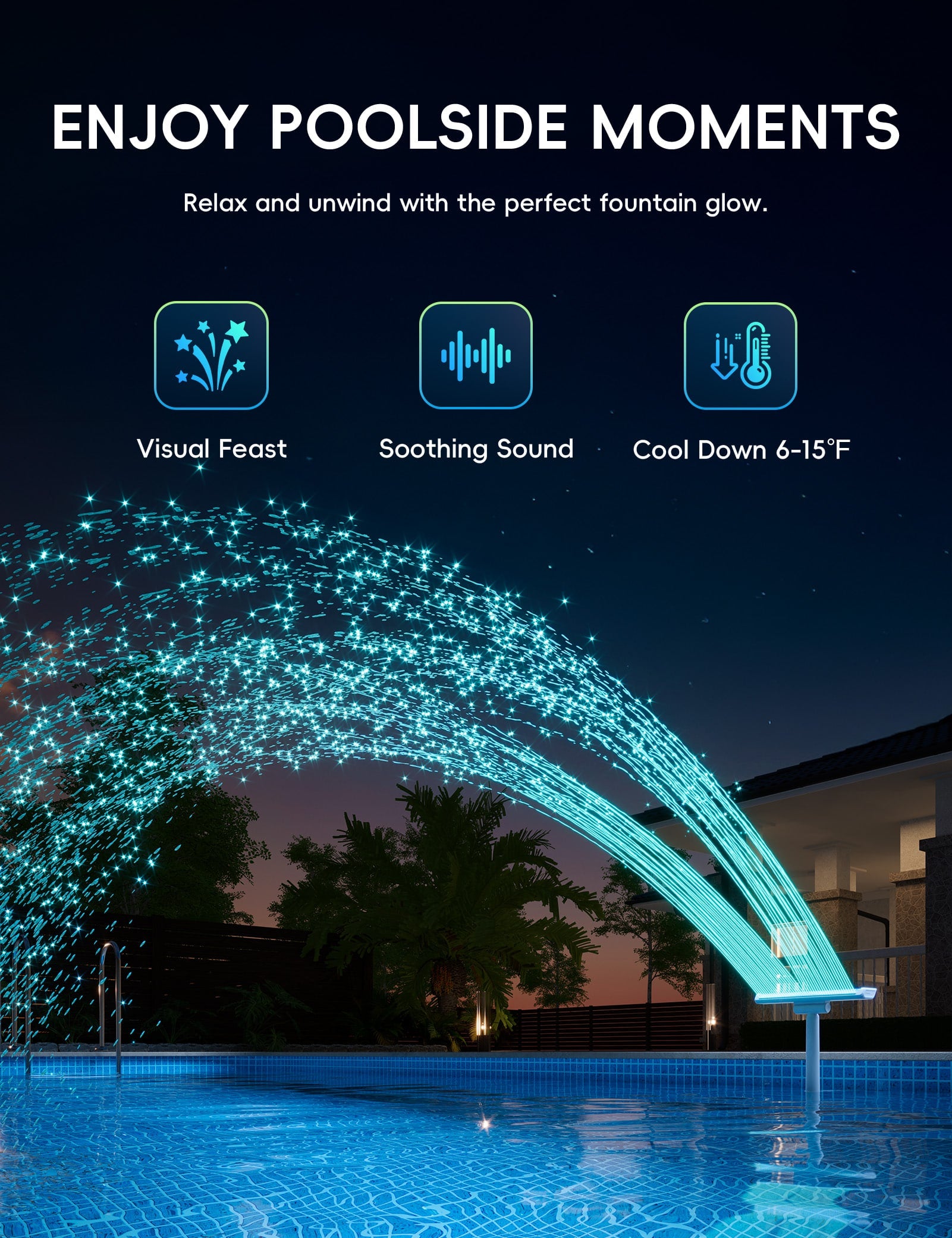 Solar Pool Fountain Light - Lumen X Brust