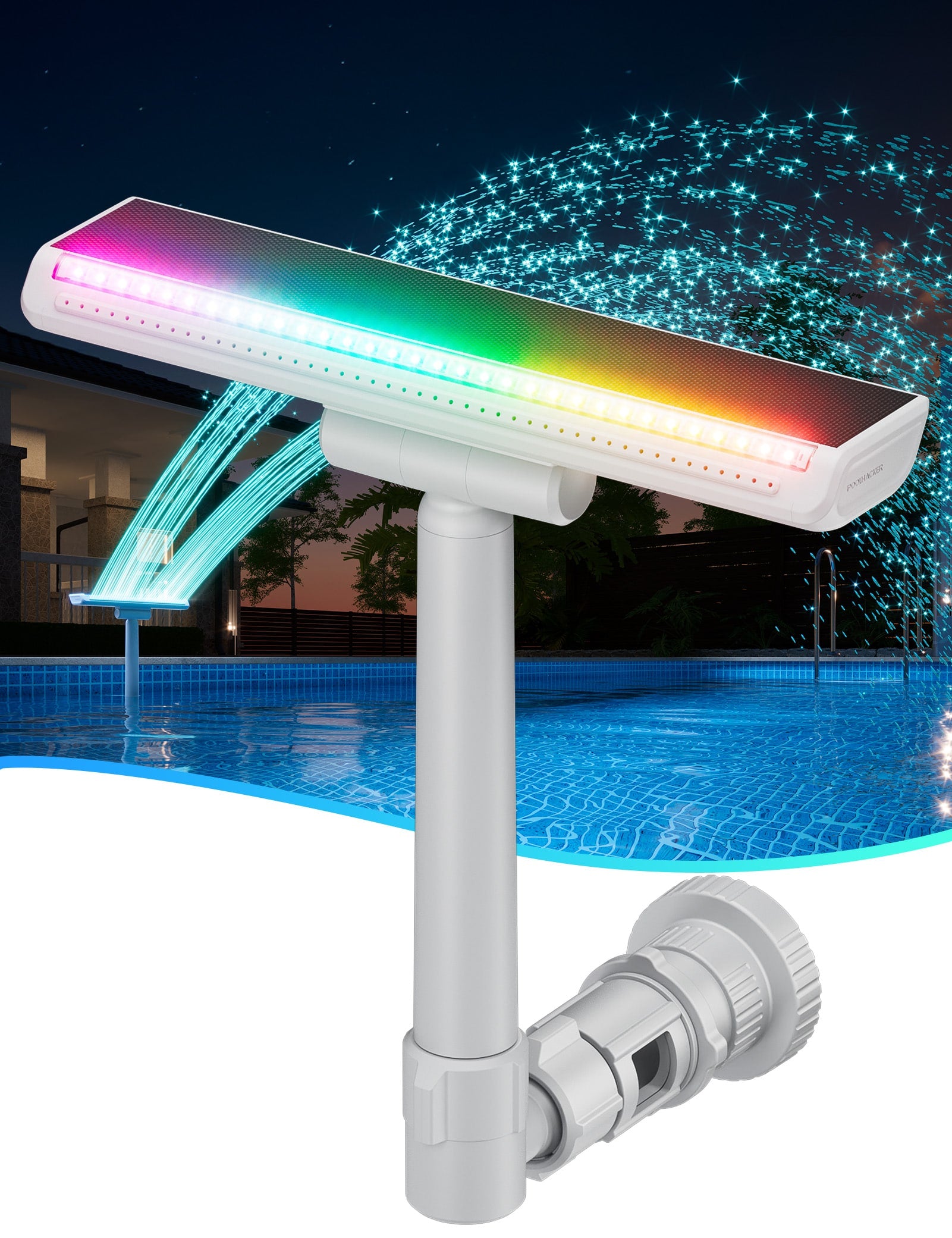 Solar Pool Fountain Light - Lumen X Burst