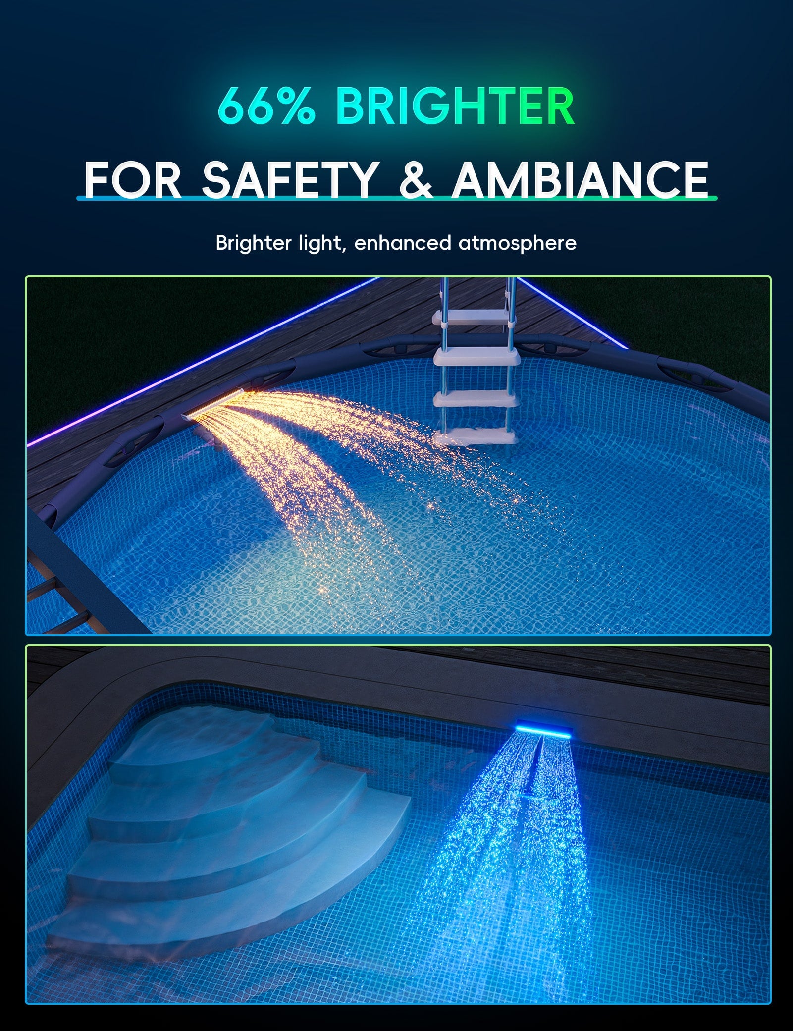 Solar Pool Fountain Light - Lumen X Brust