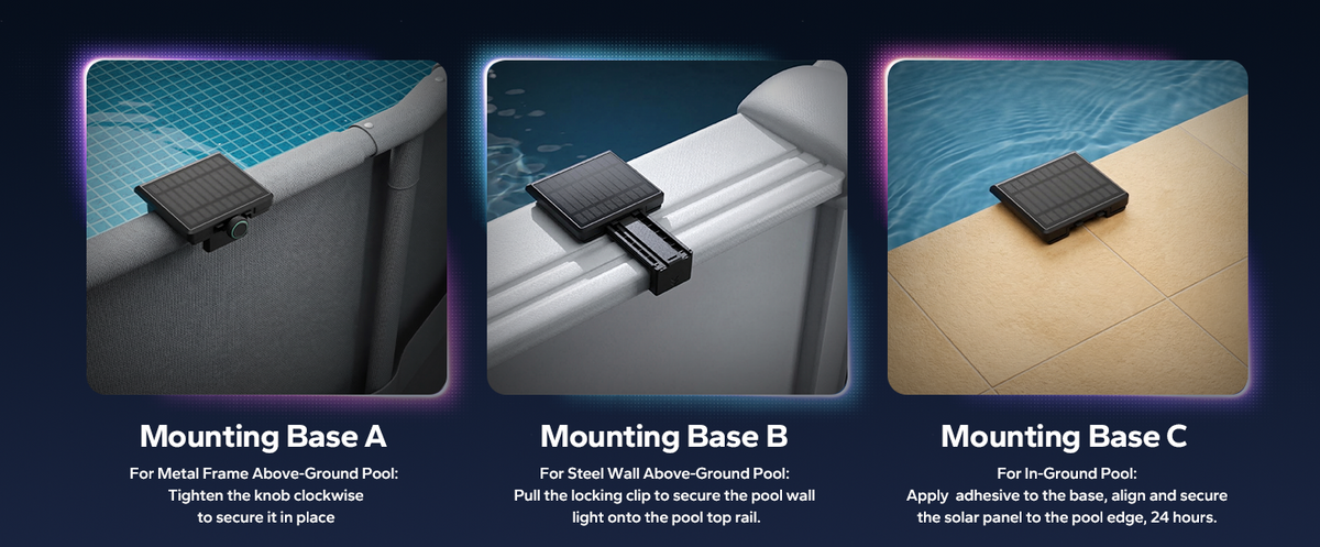 Poolhacker Solar Solar Pool Lights for Above-Ground & In-Ground Pools | Poolhacker® Official