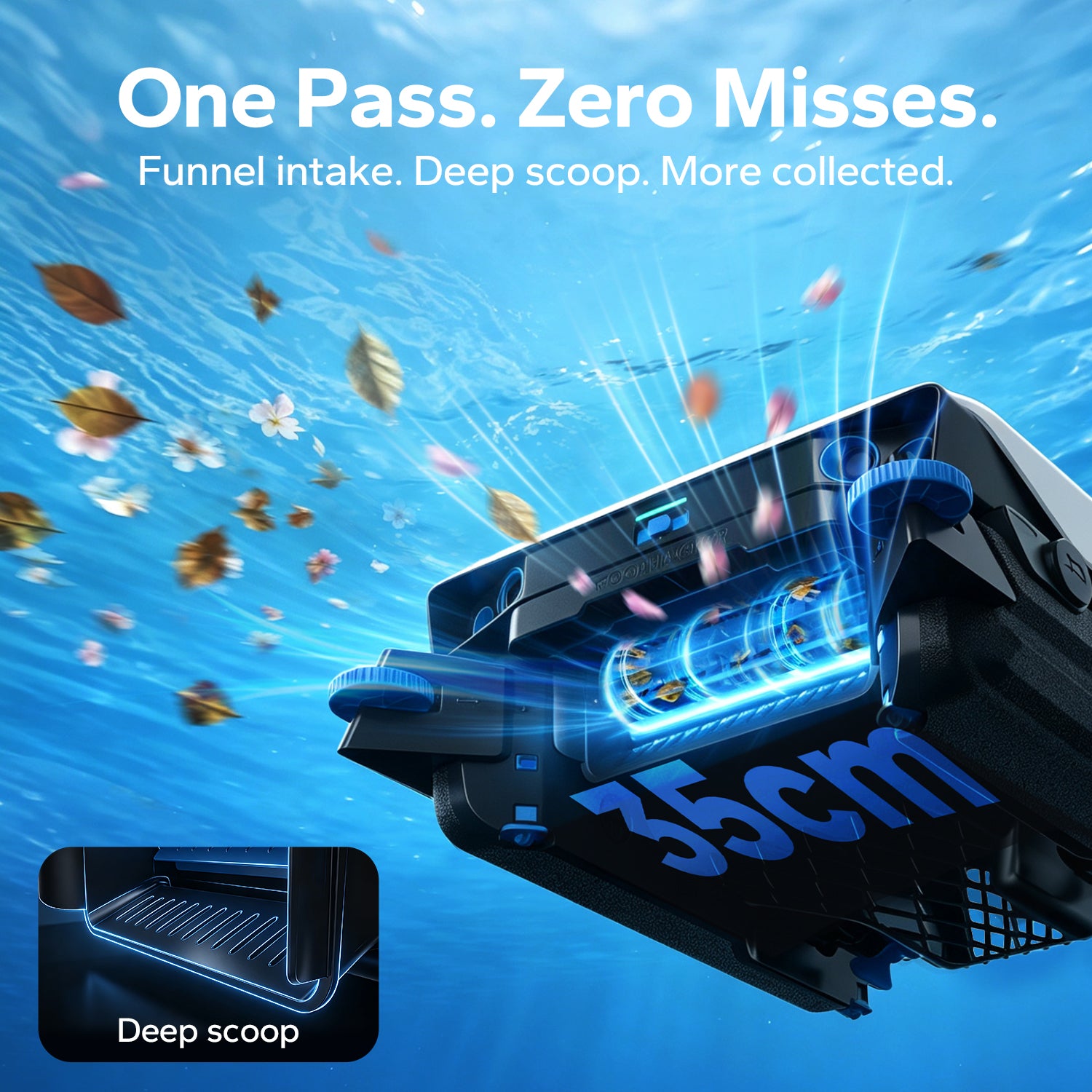 POOLHACKER Solar Pool Skimmer Robot