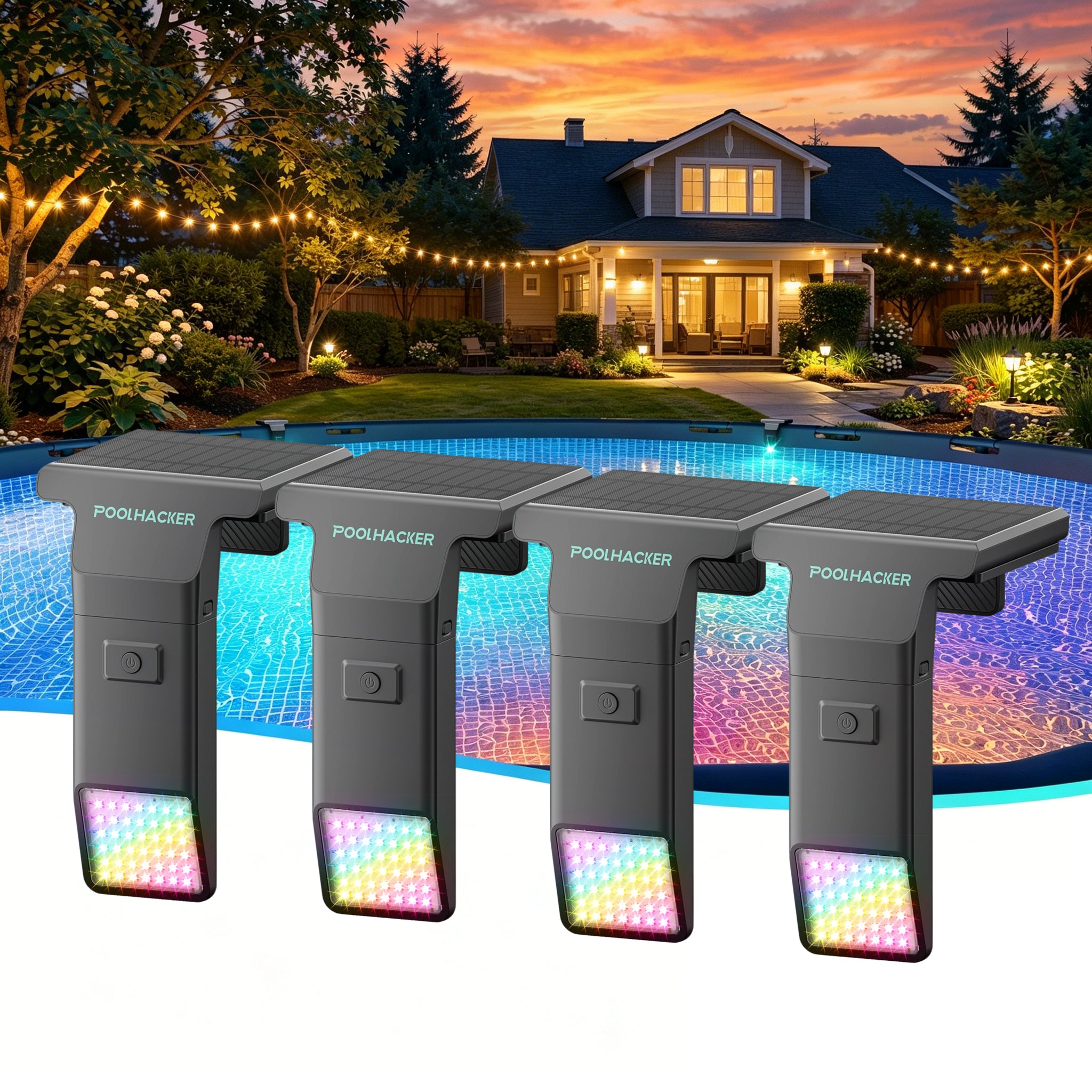 Solar Pool Lights for Inground & Above Ground Pool