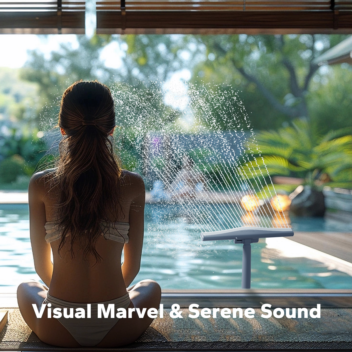 Pool fountain -  Whale Tail