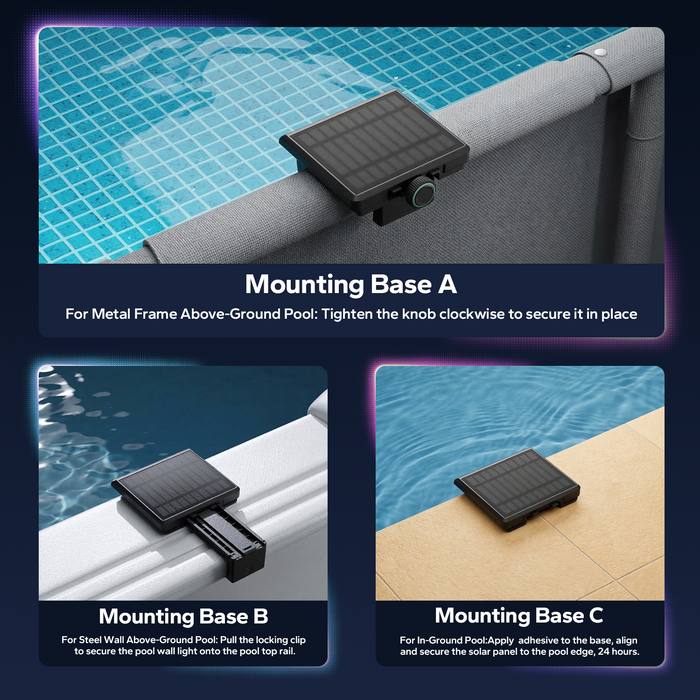 Solar Pool Lights for Above-Ground & In-Ground Pools | Poolhacker® Official