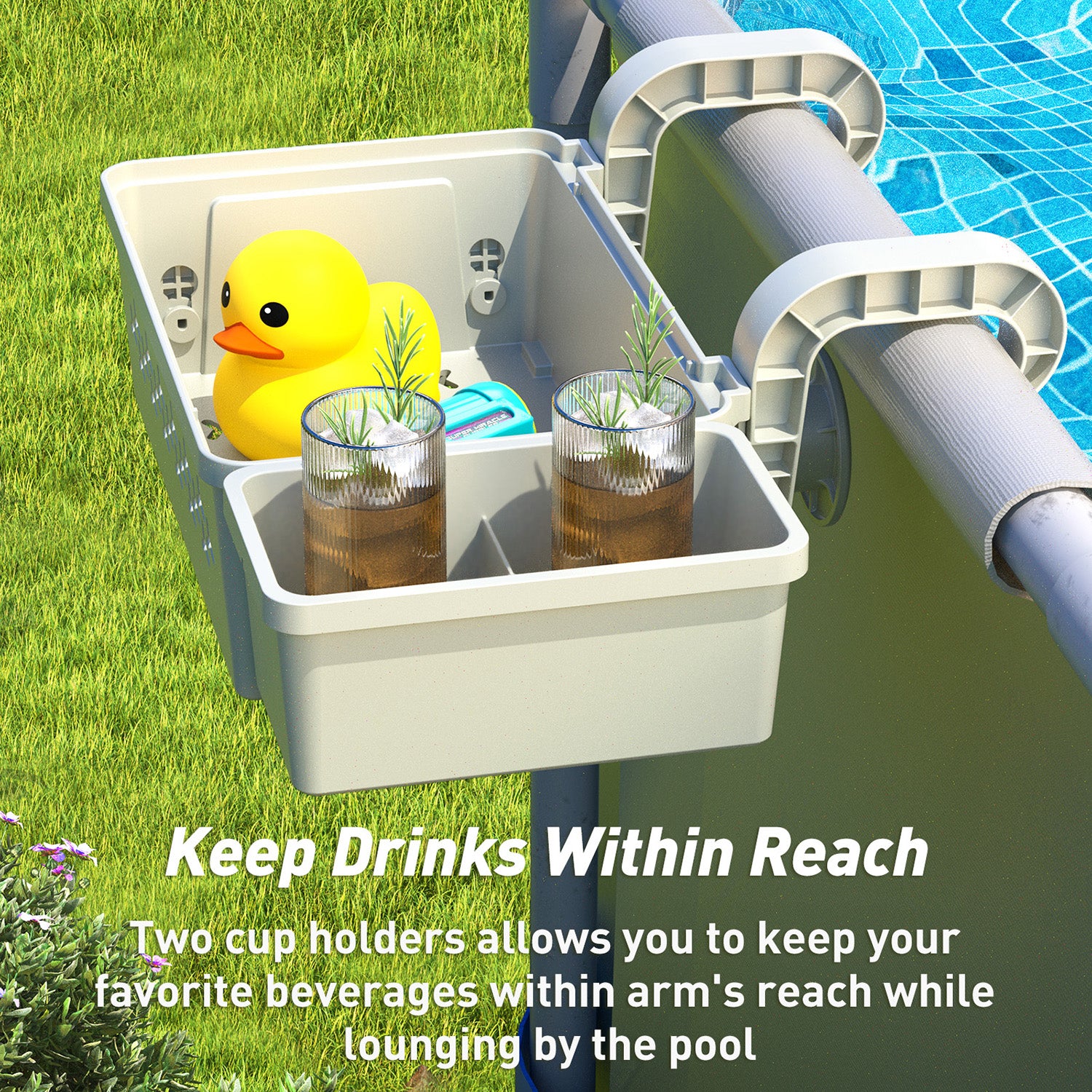 Poolside Basket for above ground pool - Poolhacker