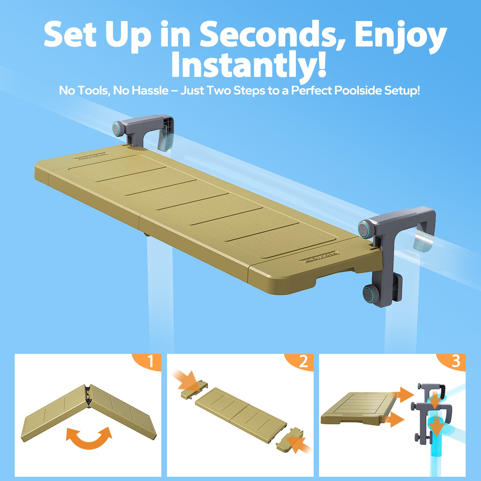 Poolside Bar -For Metal Frame Above-ground Pool [Round]